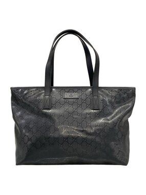 Gucci Shoulder Bag Imprime Black Leather